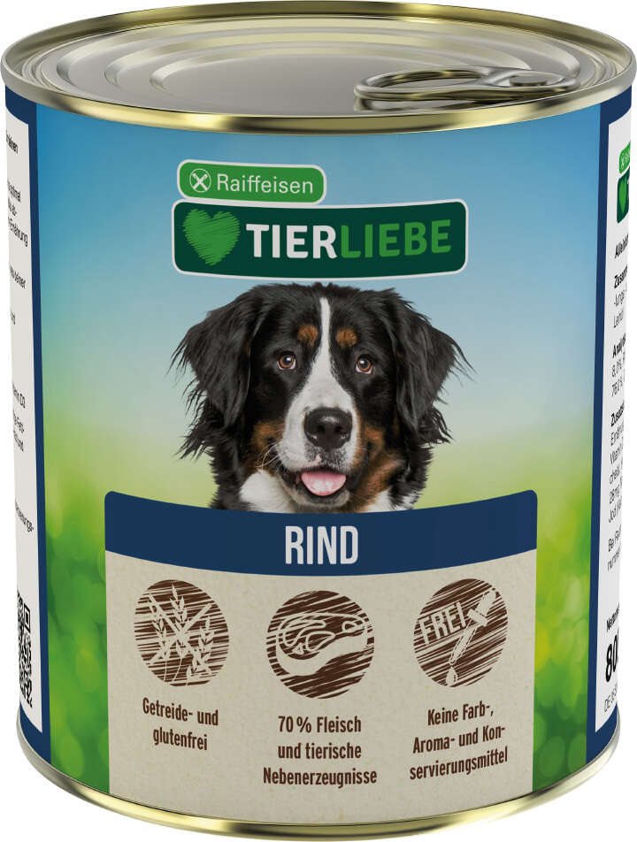 TIERLIEBE Hunde-Nassfutter Rind